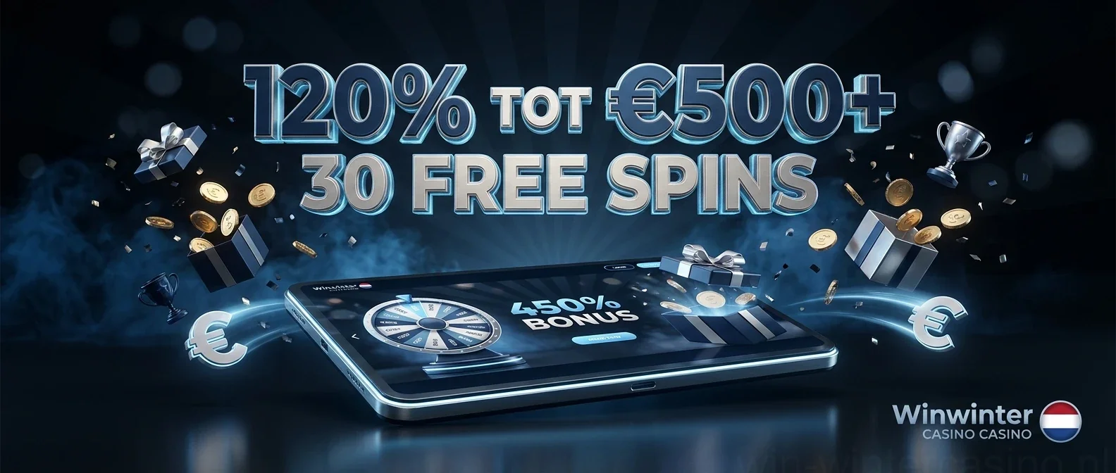 120% TOT €500+ 30 FREE SPINS